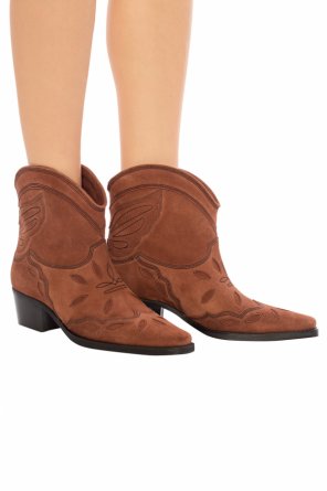 Suede ankle boots with cut-outs, zdjęcie 2 Suede ankle boots with cut-outs od Ganni